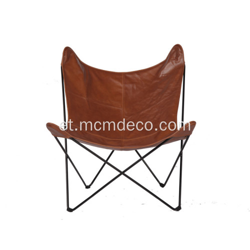 Hubane metallist raamiga Butterfly Lounge Chair